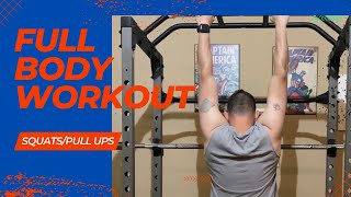 500 squats 100 pull-ups full body blast.