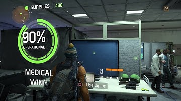 The Division - Medical Wing Upgrade (Quarantine) Unlocked, Pulse Mods Acquired Information Gameplay