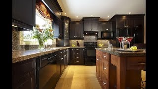 ديكورات مطابخ باللون البني,اجمل المطابخ لون بني 2018,Modern kitchens brown