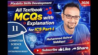 All Textbook MCQs | ICS Part-I Computer Science & Entrepreneurship | Board Exam Preparation 2026