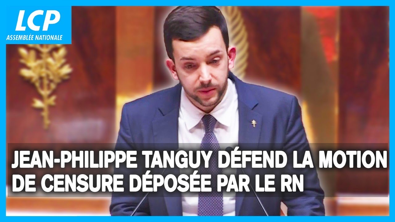 Jean-Philippe Tanguy défend la motion de censure déposée par le RN - 25/02/2026