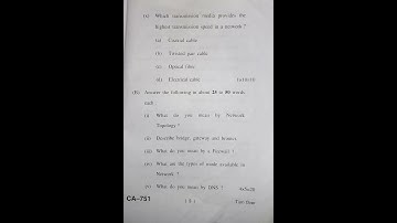 Computer Networks Paper HPU BCA 6th 2023