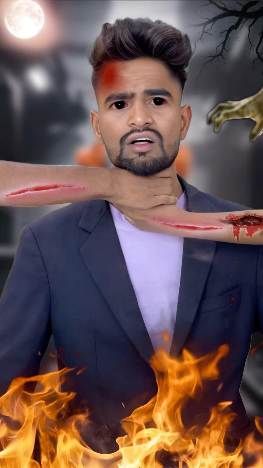शैतान ? #comedy #jagga #funny #horror #trending #shorts #aaganwadikebacche #bhoot #viralvideo