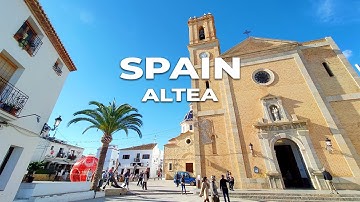 Altea Spain 🇪🇸 Winter Walk in 4K | Discover Costa Blanca