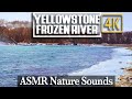 4K - Icy Western River - Water and Wind - 4k Nature Relaxation Video for Sleep and Stress Relief