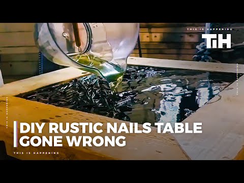 DIY Rustic Nails Table Gone Wrong
