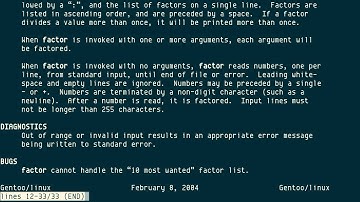 factor, from GNU coreutils or BSD Games