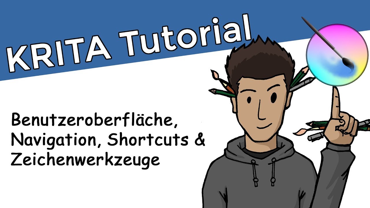 Krita Tutorial 1 Einfuhrung Erste Schritte Kostenlose Software Fur Zeichner Youtube