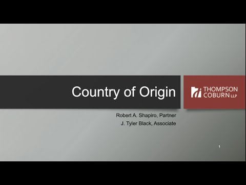 Video: How To Determine The Country Of Origin