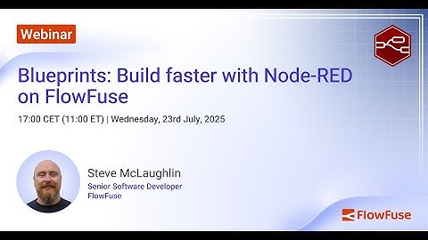 Blueprints  Build faster with Node RED on FlowFuse