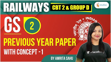 2:15 PM - RRB NTPC CBT-2 & Group D | GS by Amrita Ma