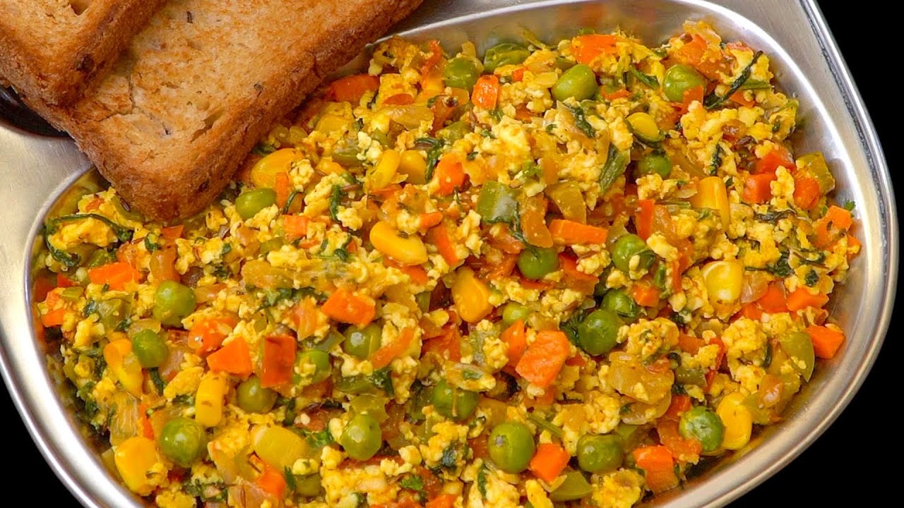 ⁣Paneer Bhurji Recipe | ਪਨੀਰ ਭੁਰਜੀ ਸਬਜ਼ੀ | Vegetables ke Saath | Punjabi Style