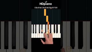 5-second rap sample on piano you must learn! #shorts