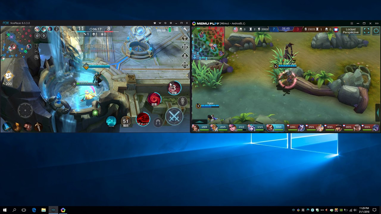 mobile legends vs warsong 60fps test 2018