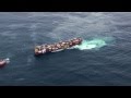 Footage of the Rena oil spill in New Zealand