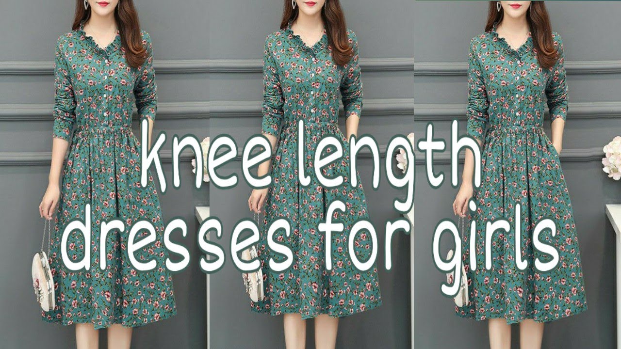 Latest Knee Length Dresses For Teenage Girls One Piece Dress Designes Fashion Youtube