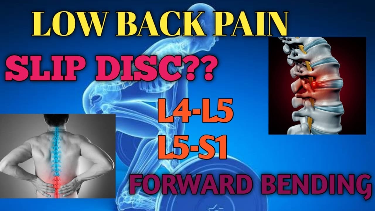 Low Back Pain Slip Disc Disc Herniation L4L5L5S1 Forward bending