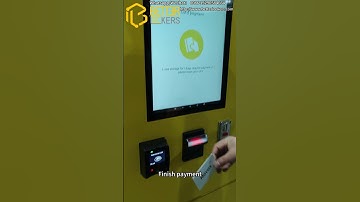 Smart electronic luggage locker operation video (smart locker for airport railway station)