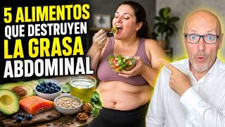 🔥⚠️ 5 ALIMENTOS QUE DESTRUYEN LA GRASA ABDOMINAL🔥⚠️ LA CLAVE PARA PERDER BARRIGA