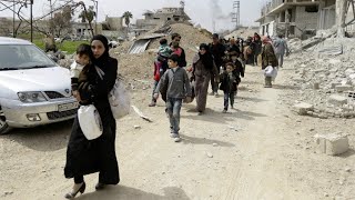 Syrie : le régime contrôle 70 % de la Ghouta, des milliers de civils prennent la fuite