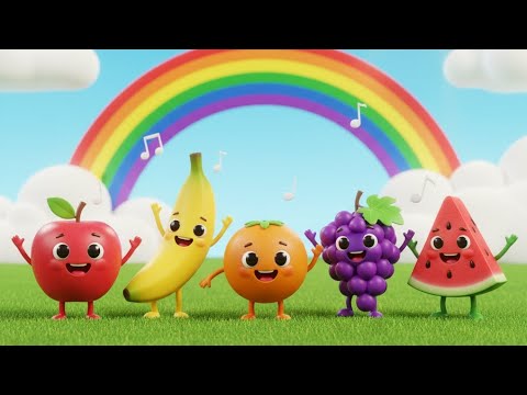 🎵 Fruit Song for Kids | Learn Fruit Names | Apple 🍎 Banana 🍌 Orange 🍊 ...