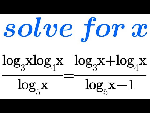 OLYMPIAD LOGARITHMIC EQUATION can you solve 