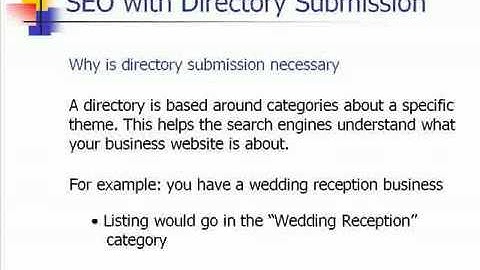 Business Directory Submission for SEO