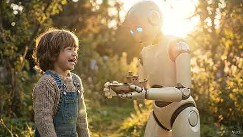 A Heartwarming Bond Between a Child and Their Futuristic Robot | Cinematic 4K