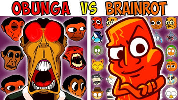 ALL OBUNGA VS BRAINROT TEST | FNF Character Test | Gameplay VS Playground
