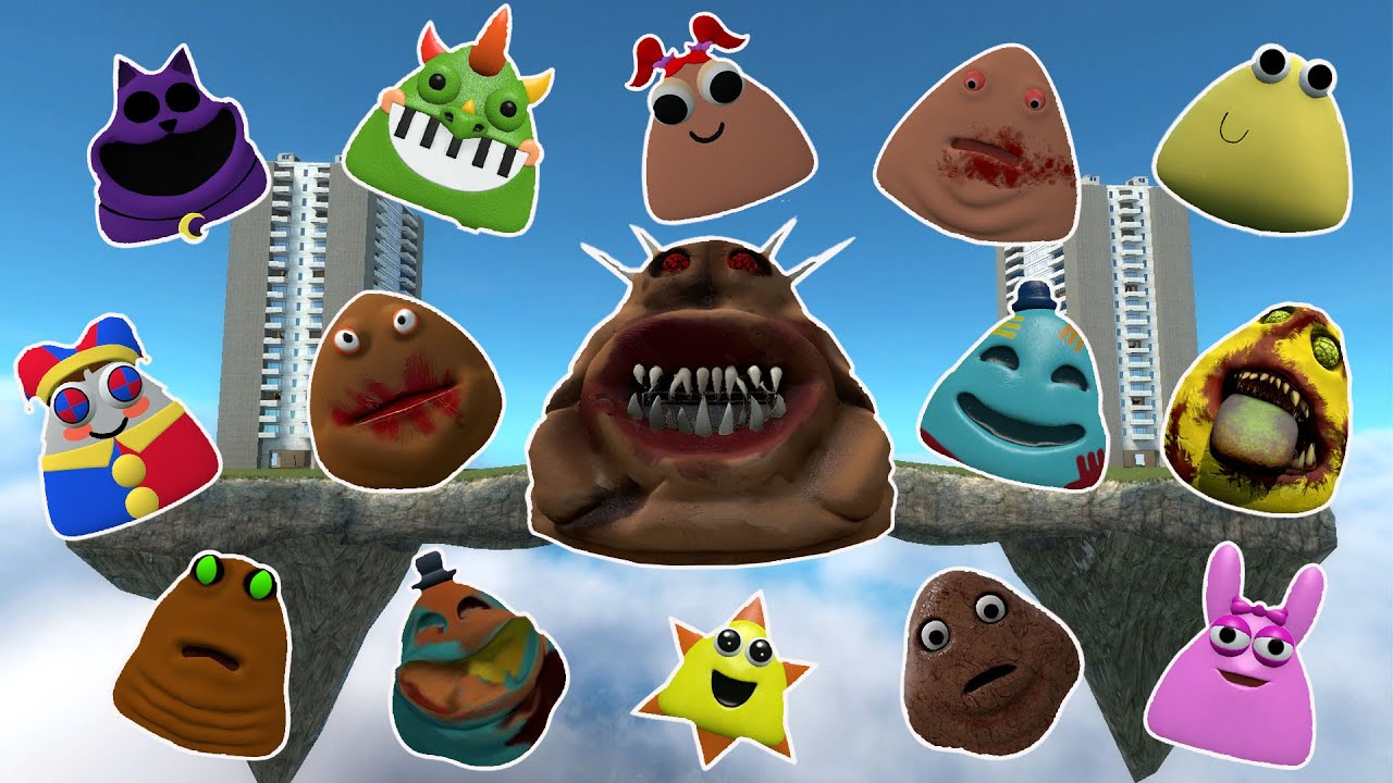 УНИЧТОЖЬТЕ ВСЕ НОВЫЕ 3D МЕСТЬ ПОУ БОУ И ИТАЛЬЯНСКУЮ СЕМЬЮ МОЗГОВОРЩИКОВ в Garry's Mod!!