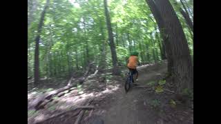 Mountain Biking at Kickapoo State Park in Illinois