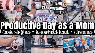 VLOG: New Cash Stuffing Envelopes, Household Items Haul, Cleaning | Productive Day as a Mom by Boss Mom Hustle 4,145 views 1 month ago 43 minutes