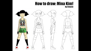 How to Draw: MINA KIM! (quick 3 minute time lapse)