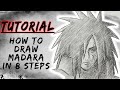 How to Draw Madara Uchiha - Step by Step Tutorial