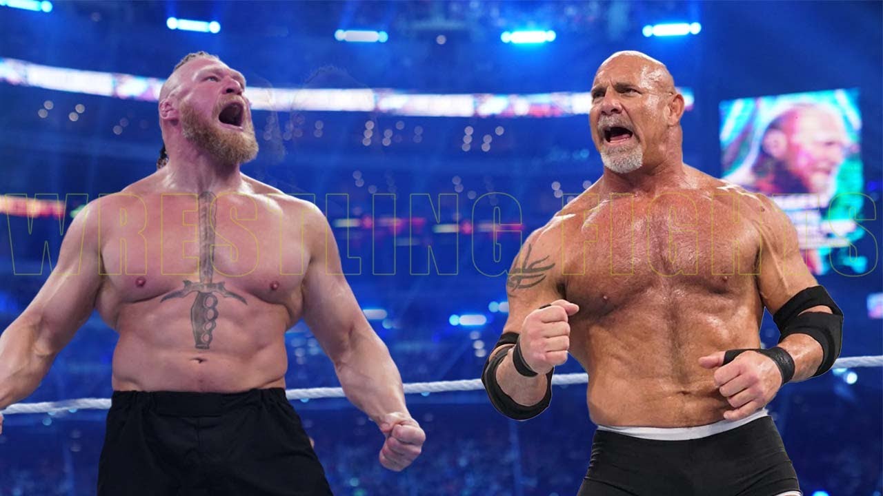 Goldberg vs Brock Lesnar Match Wrestling Fights YouTube