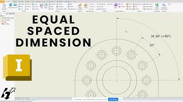 Autodesk Inventor 2026 | Equal Spaced Dimension Features