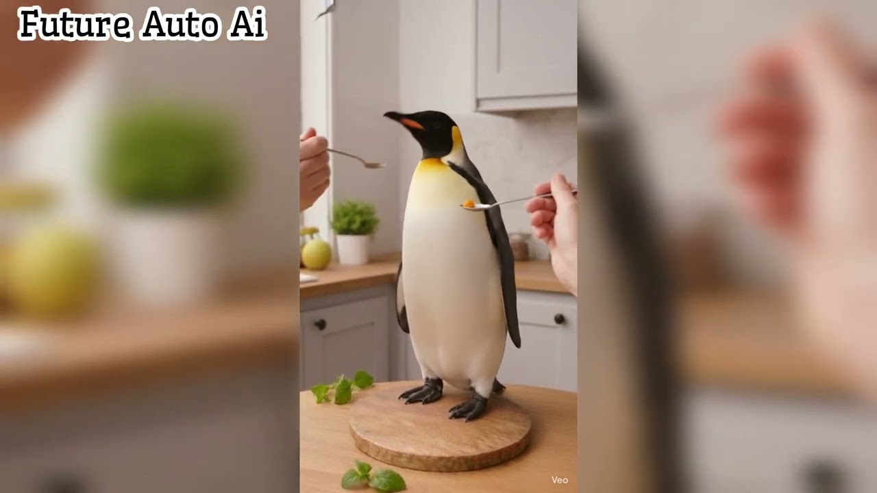 Birds Is Eating Food Cute Ai Video 