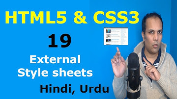 HTML5 and CSS3 Tutorial centering HTML web page using external style sheets in Hindi Urdu 19