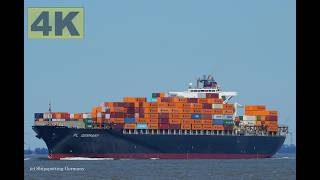 PL GERMANY - Shipspotting Germany 🇩🇪 IMO 9288394 - River Elbe near City Otterndorf - 4K VIDEO