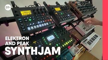 First Octatrack Jam with Digitakt, Digitone, Peak and TB-03 | 120bpm | 59 Perlen
