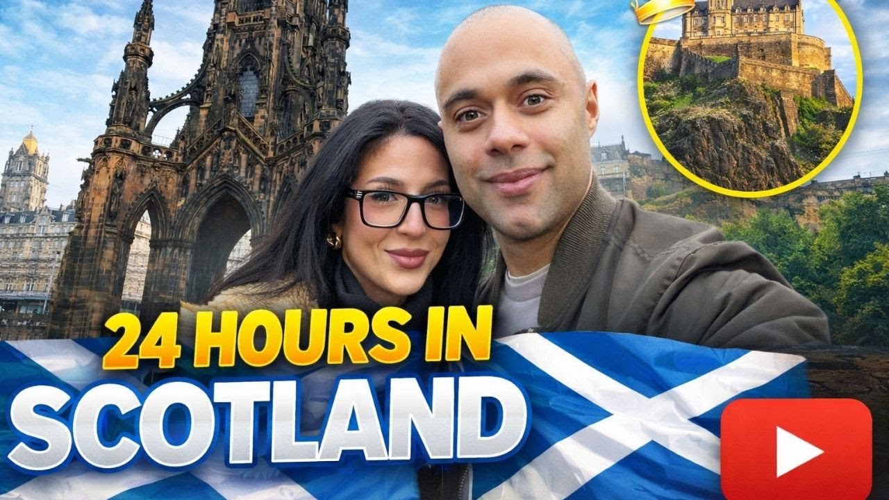 24 Hours In Scotland 🏴󠁧󠁢󠁳󠁣󠁴󠁿 Visiting Edinburgh & Glasgow | First Time!