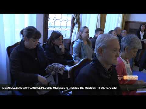 A SAN LAZZARO ARRIVANO LE PECORE, MESSAGGIO IRONICO DEI RESIDENTI | 26/10/2022