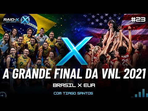 BRAZIL vs. UNITED STATES - VNL (2021 Final) on Game X-RAY with Tiago Santos #23
