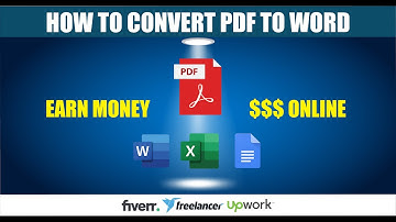 Convert PDF to WORD | Earn Money Online | Fiverr | Upwork