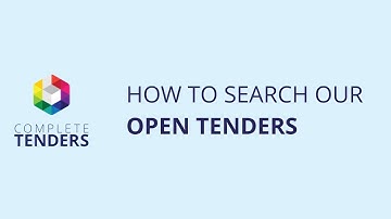 How to search Open Tenders