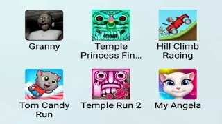 Granny,Temple Princess Lost Oz Run,Hill Climb Racing,Tom Candy Run,Temple Run 2,Talking Angela screenshot 5