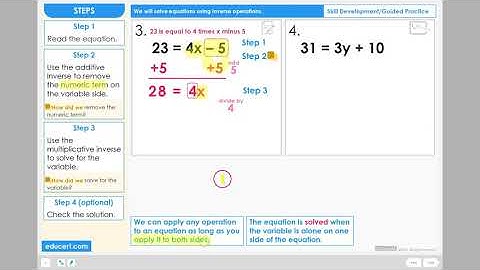 Lesson 3.7 - Solve Equations - Both Inverses (Skill Development Part 2 of 2)