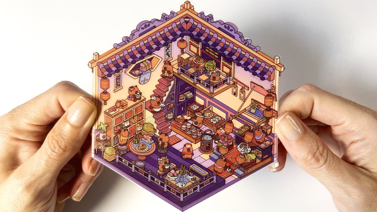 DIY a Capybara dessert shop | [ASMR] scene stickers