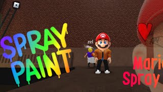 Mario in Roblox Spray Paint | First Time in Spray Paint #roblox #Art #Mario