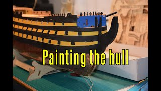 HMS Victory - part 28 Painting The Hull